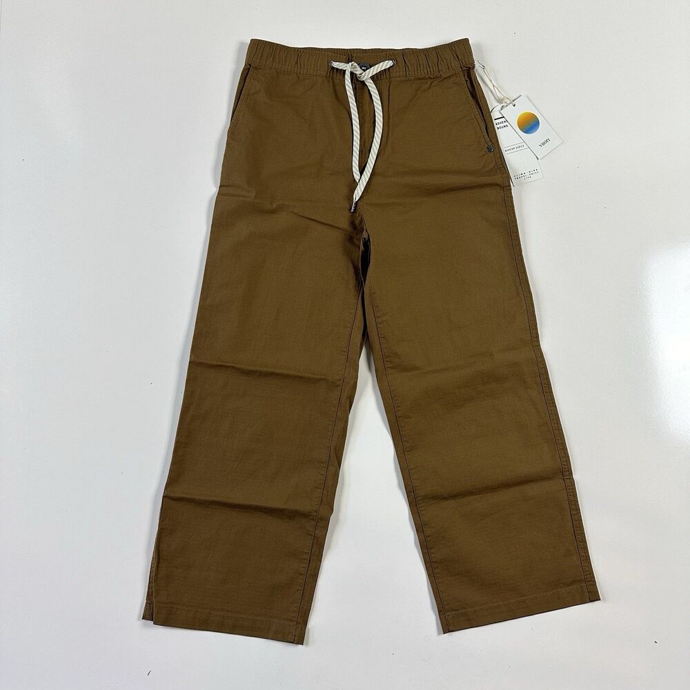 NWT Vuori Women's Ripstop Wide-leg Pants VW416 Tobacco Size Small